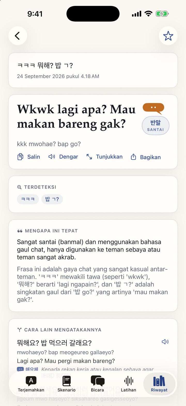 A slang message decoded, with what the tone reveals